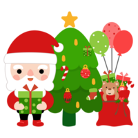 santa claus clipart, alegre Natal e feliz Novo ano png