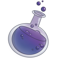 witch bottle of poison for Halloween png