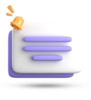 3d rendering of speech bubble for testimonial, 3D pastel icon set. png