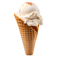 la glace crème cônes isolé sur transparent. ai généré png