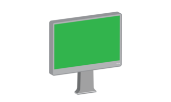 3d computadora monitor png archivo