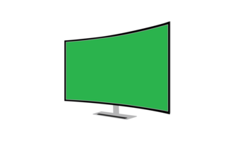 3D Computer monitor PNG File