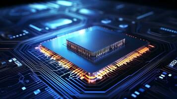 ai chip artificial intelligence, future technology innovation ai generate photo