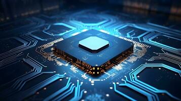 ai chip artificial intelligence, future technology innovation ai generate photo