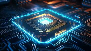 ai chip artificial inteligencia, futuro tecnología innovación ai generar foto
