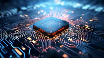ai chip artificial intelligence, future technology innovation ai generate photo