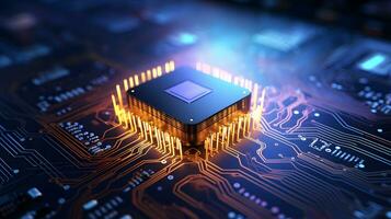 ai chip artificial intelligence, future technology innovation ai generate photo