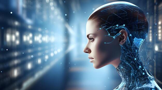 future artificial intelligence robot ai generate photo