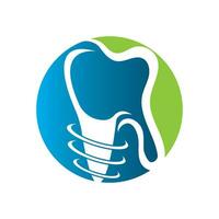 dental implan logo vector