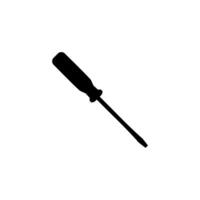 Minus or Negative Screwdriver Silhouette, can use for Art Illustration, Logo Gram, Pictogram, Website, Apps, or Graphic Design Element. Vector Illustration