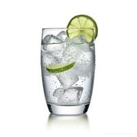Gin tonic glass of water with ice isolated on white background. AI Generated photo