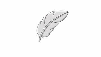 animated video of the chicken feather icon