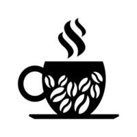 Coffee cup icon. Cup of coffee with steam vector icon.