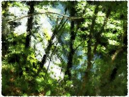 Abstract Impressionism Nature Digital Painting photo