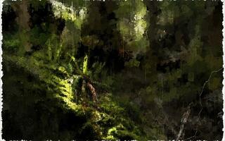 Abstract Impressionism Nature Digital Painting photo