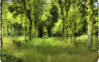 Abstract Impressionism Nature Digital Painting photo