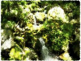 Abstract Impressionism Nature Digital Painting photo