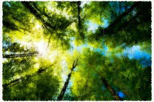 Abstract Impressionism Nature Digital Painting photo