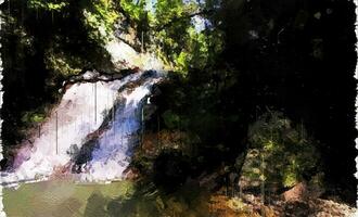 Abstract Impressionism Nature Digital Painting photo