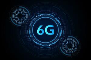 concept of technology 6G mobile network , New generation telecommunication , high-speed mobile Internet, vector