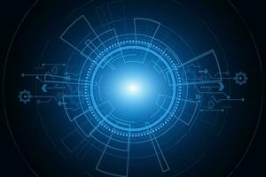 Sci fi futuristic user interface, HUD, Technology abstract background , Vector illustration.