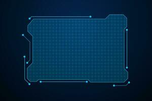 Sci fi futuristic user interface, HUD template frame design, Technology abstract background vector