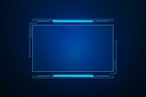 Sci fi futuristic user interface, HUD template frame design, Technology abstract background vector