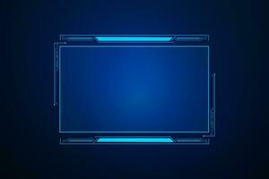 Sci fi futuristic user interface, HUD template frame design, Technology abstract background vector