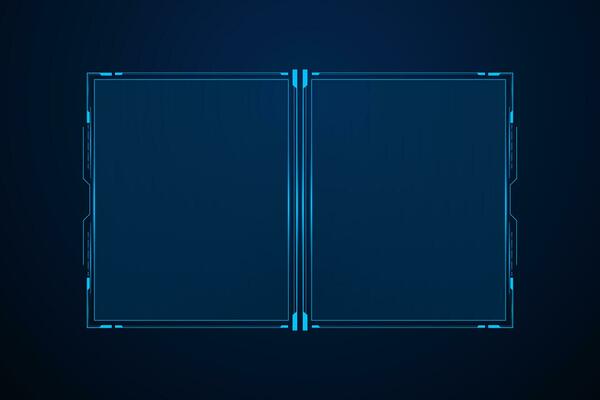 Sci fi futuristic user interface, HUD template frame design, Technology abstract background