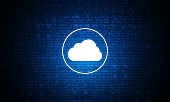 vector modern cloud technology futuristic