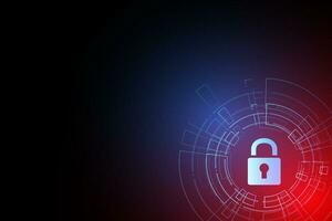 Cyber security technology concept , Shield With Keyhole icon  , personal data vector