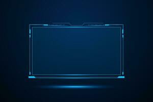 Sci fi futuristic user interface, HUD template frame design, Technology abstract background vector