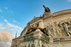 Statues on a building photo