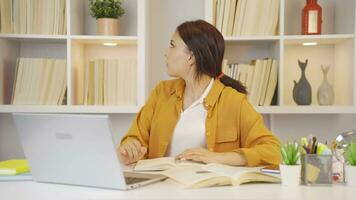 Successful and smart Female student who saves. video