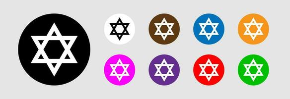 Star of David icon. vector