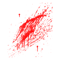 un rojo sangre salpicar o pintar chapoteo aislado en transparente antecedentes png