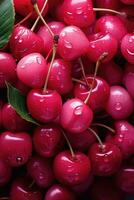 Cherry background cover ai created photo