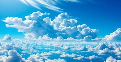 azul cielo con brillante Dom como resumen panorámico antecedentes - ai generado imagen foto