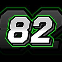 Eighty Two Number Vector Clipart Simple Decal Design