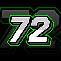 Seventy Two Number Vector Clipart Simple Decal Design