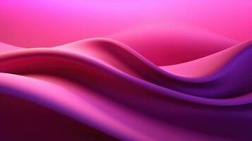 Generative AI, Beautiful gradient abstract background with viva magenta pink color, horizontal wallpaper. Abstract studio room geometric background photo