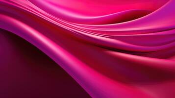 Generative AI, Beautiful gradient abstract background with viva magenta pink color, horizontal wallpaper. Abstract studio room geometric background photo