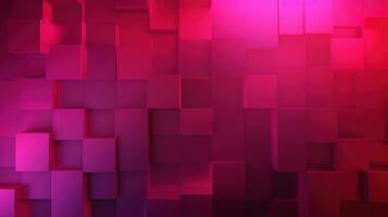 Generative AI, Beautiful gradient abstract background with viva magenta pink color, horizontal wallpaper. Abstract studio room geometric background photo