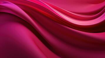 Generative AI, Beautiful gradient abstract background with viva magenta pink color, horizontal wallpaper. Abstract studio room geometric background photo