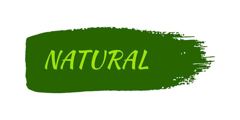 Green natural bio labels