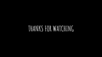 Thanks for watching video. Suitable for end screen video