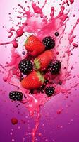 bright pink,berry splash,GENERATED AI photo