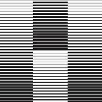 abstract monochrome black small to big gradient line pattern art texture. vector