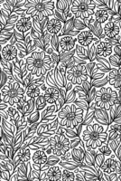 Intricate Monochrome Bloom Abstract Hand Drawn Doodle Vector Art