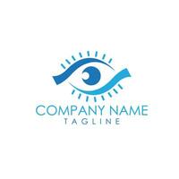 eye logo design vector